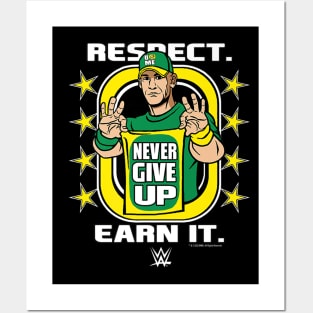 John Cena Respect Earn It Cartoon Posters and Art